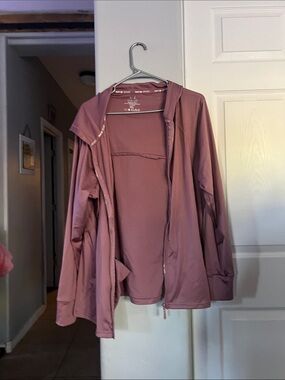 Women's Mauve Zip Hoodie Jacket